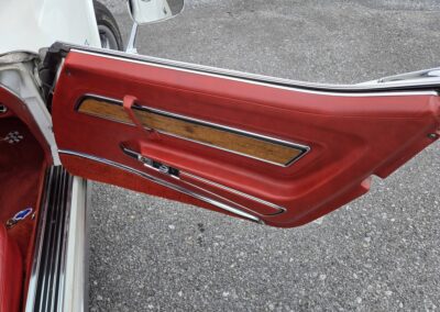 1976 White L82 C3 Corvette Stingray Red Interior