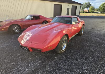 1976 Red Corvette Stingray Automatic Hot Rod For Sale