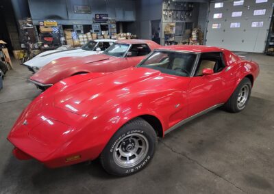 1977 Red C3 Corvette Tan And Black Interior T Top