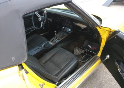 1974 Bright Yellow Corvette Convertible Manual Transmission For Sale