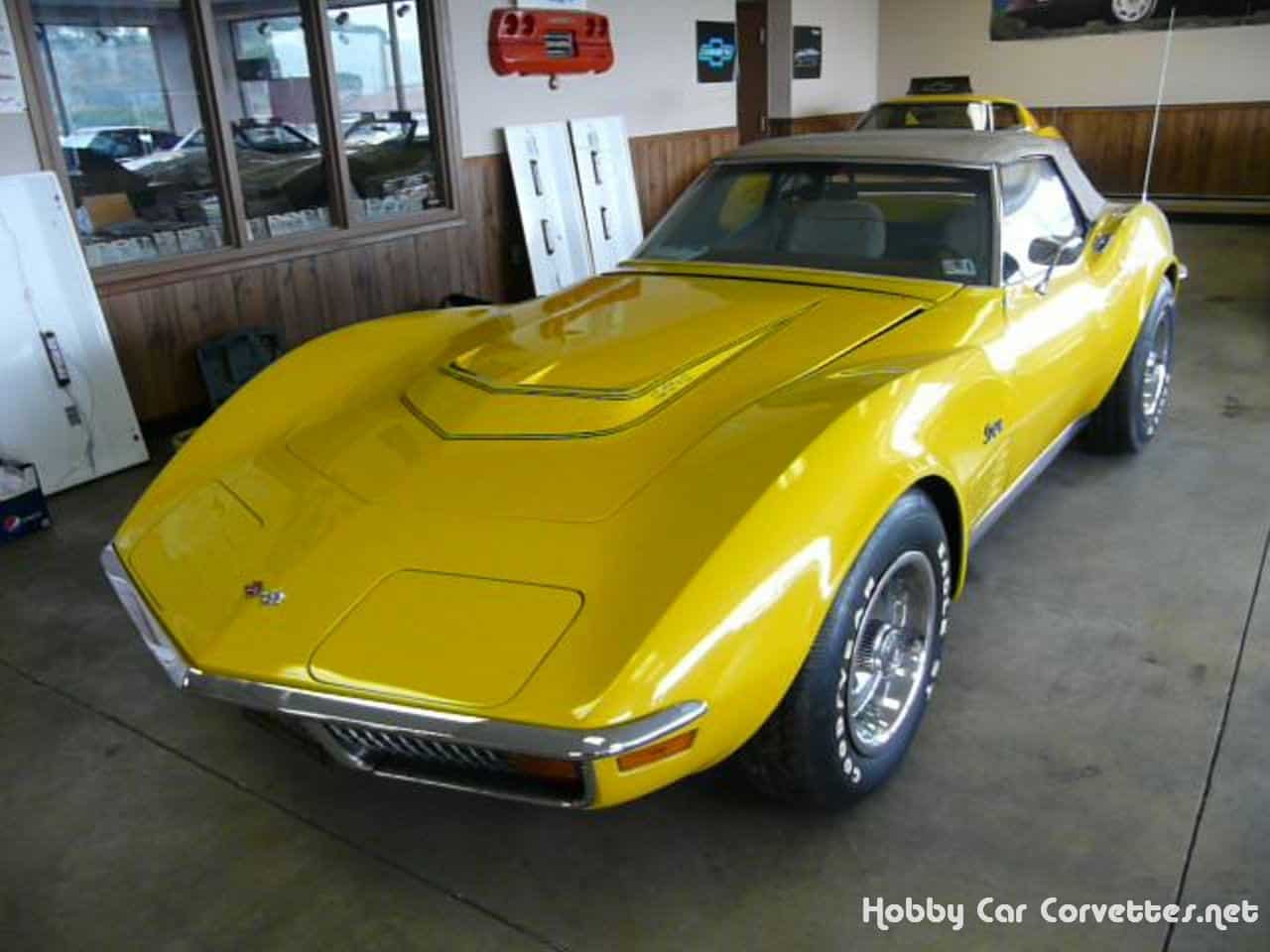1972 Sunflower Yellow Corvette LT1 Convertible